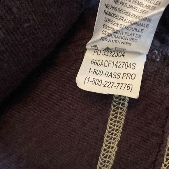 Ascend Bass Pro Heavyweight Hoodie Kangaroo Pocket Pullover Sweater Small - Picture 12 of 12